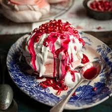 Pink Meringue Dessert